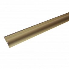 Уголок для плитки алюминий внутренний 10мм 2.5м W10 золотистый матовый