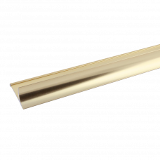Уголок для плитки алюминий внутренний 10мм 2.5м W10 золотистый глянцевый