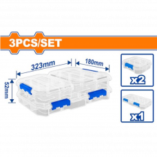Набор органайзеров пластик 3шт. Wadfow WTB8343