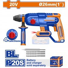 Перфоратор SDS-plus без аккумулятора 20.0В Brushless Wadfow WLM1526