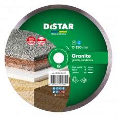 Диск алмазный сплошной 250х1.6х25.4мм Distar Granite