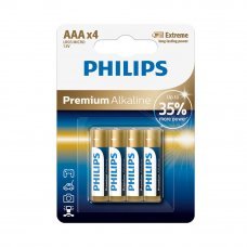 Baterii PHILIPS PREMIUM AAA Alkaline 4 buc.