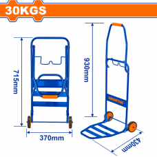 Тележка для багажа 30кг Wadfow WWB9A03