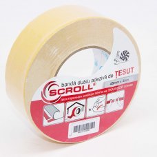 Banda dublu adeziva cu suport textil 1х48mm 45m