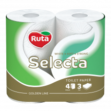 Hartie igienica Ruta Selecta 3 straturi 4role