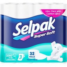 Туалетная бумага Selpak Super Soft трехслойная 32 рулона