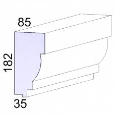 Багет декоративный для фасада SG/M-01 2м