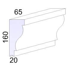 Багет декоративный для фасада IE/M-13 2м