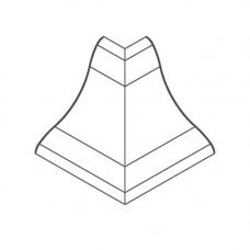 Угол внешний для профиля ПВХ BL22 032 алюминий 14х14мм
